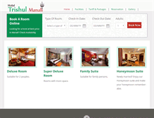 Tablet Screenshot of hoteltrishulmanali.com